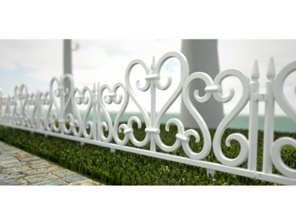 Заборчик САДОВЫЙ Ажурное белый *12