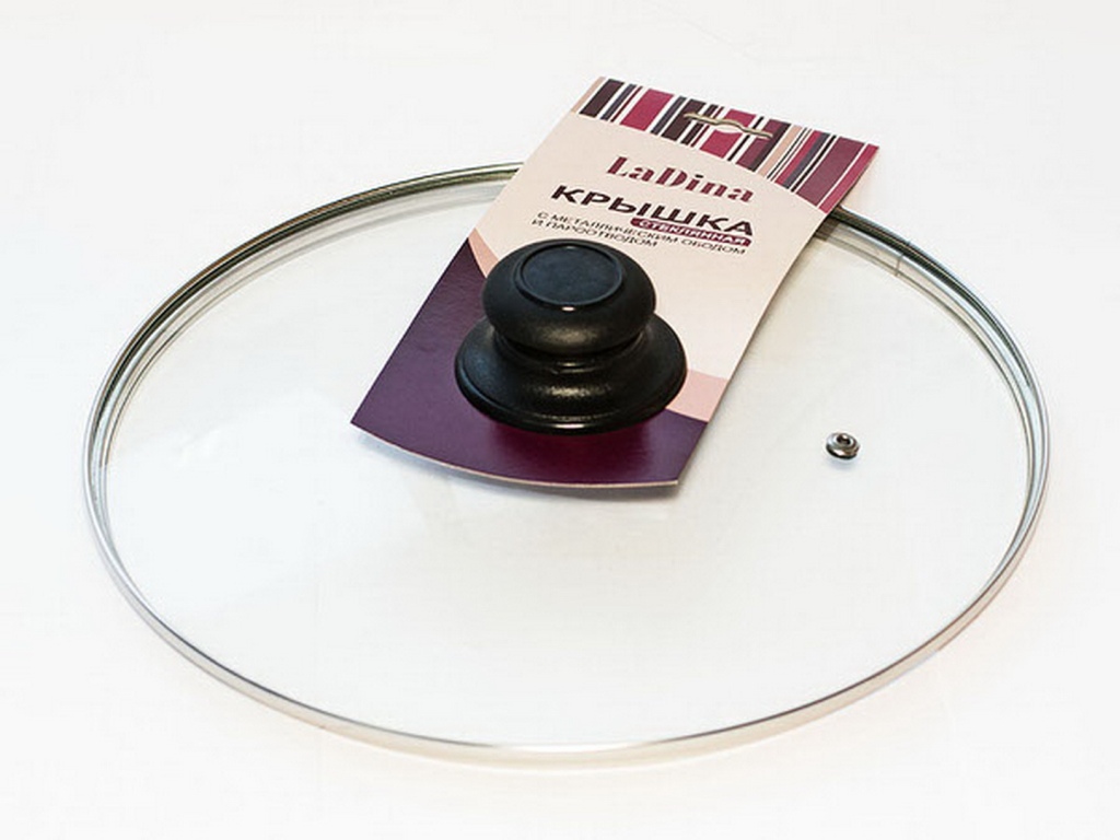 Крышка стеклянная 18см+ручка Ladina 4618