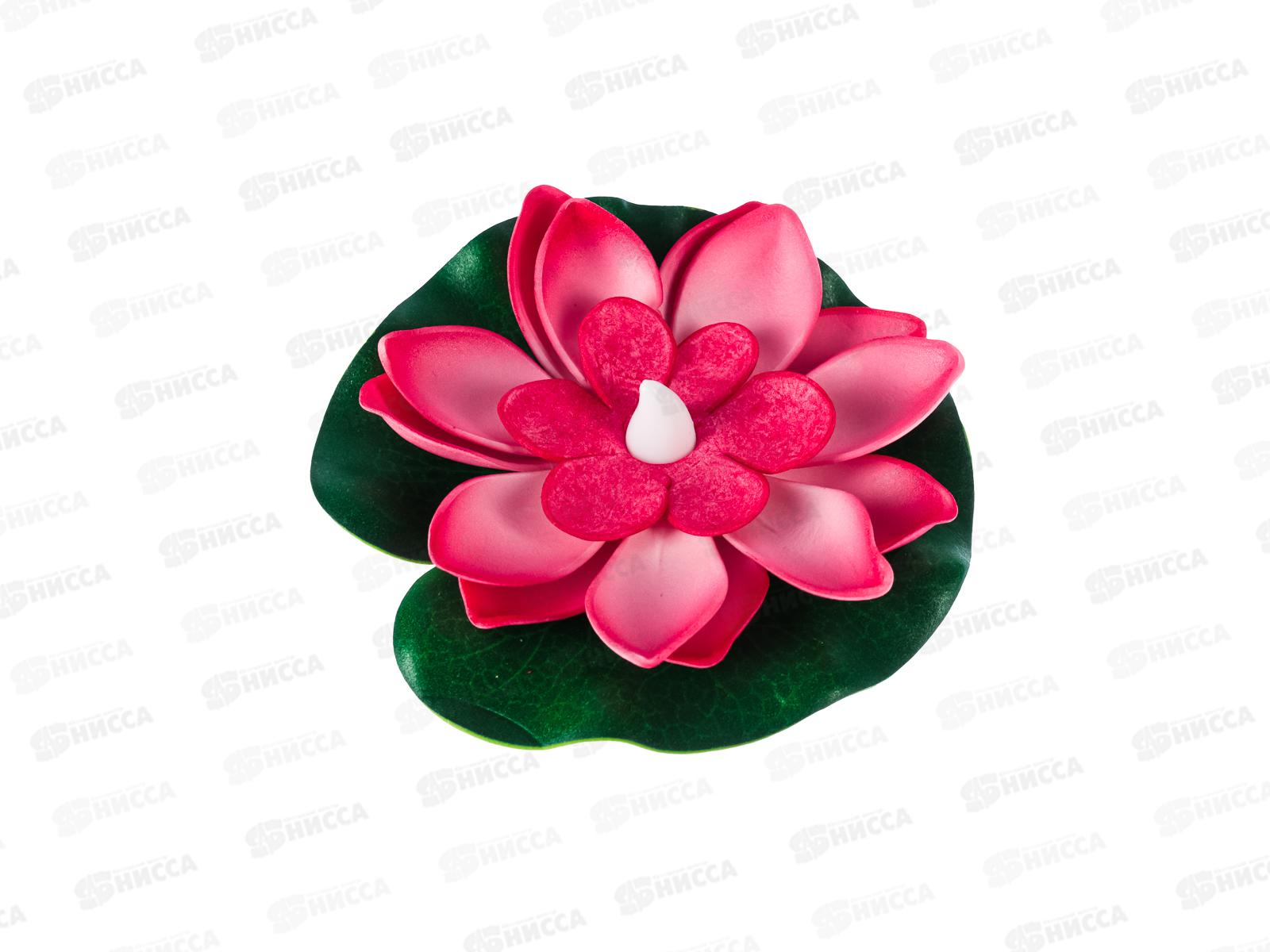 Лилия  для пруда 10см, декор подсветка 1LED 171-017 г