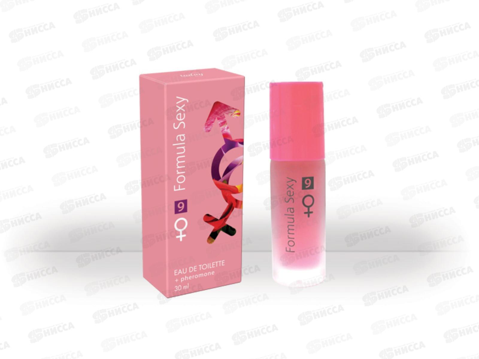 Formula Sexy №9 с феромонами, туалетная вода 30мл женская 24 М