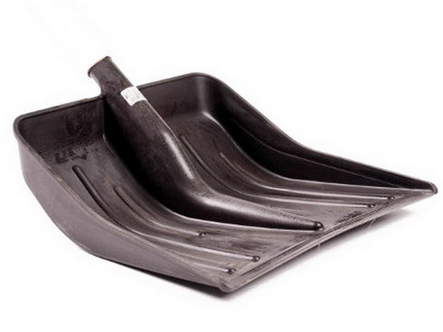 Лопата для снега 420*420мм без черенка пластик без крепления Ангарск *6