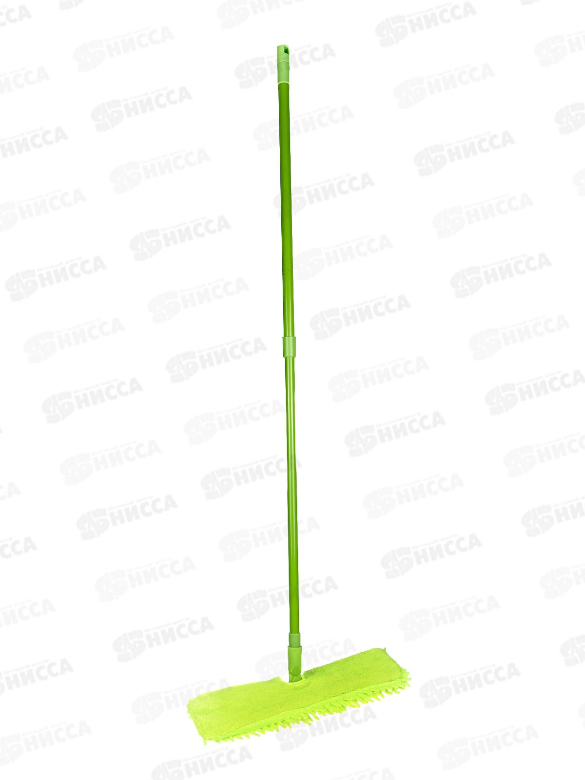 Швабра VETTA с насадкой из микрофибры 40*12см, Эконом телескопической ручкой 444-373 г