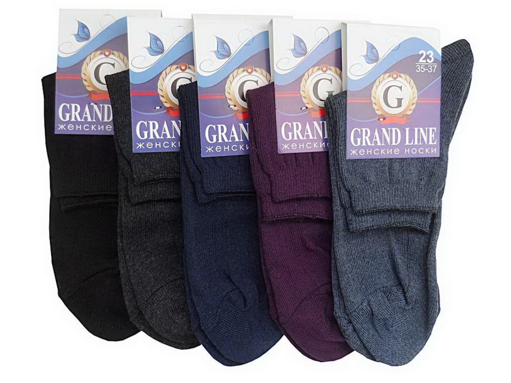 Носки женские Ж-16 GRAND LINE ассорти,темные размер25