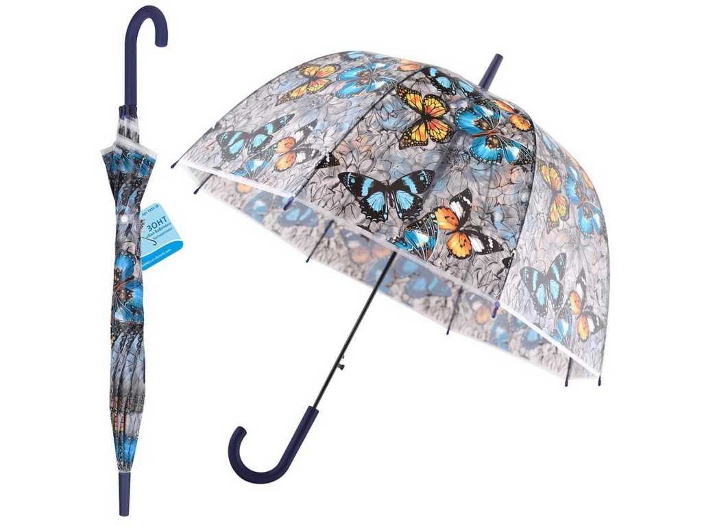 Зонт Бал бабочек полуавтомат FX24-38