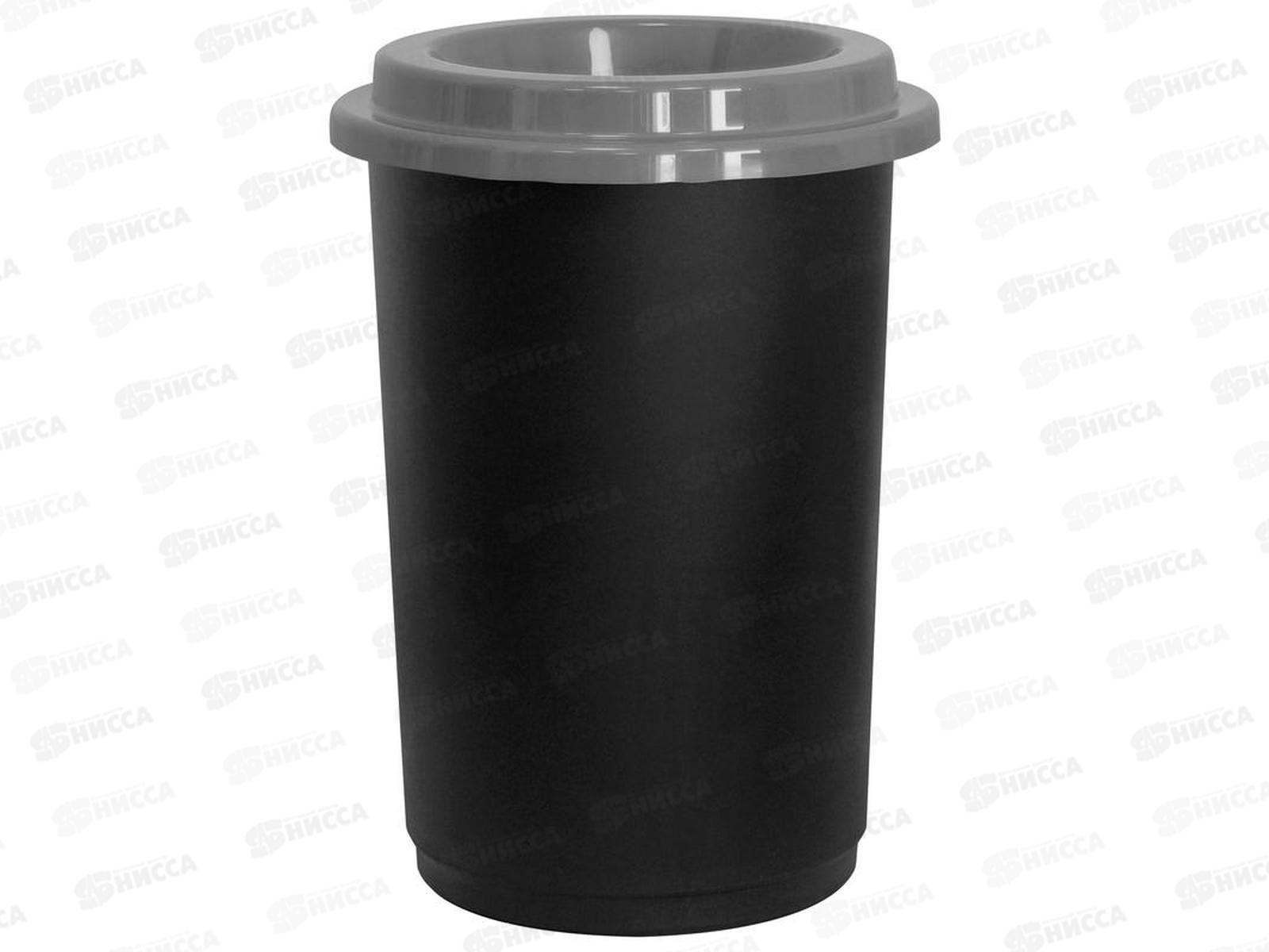 Контейнер для мусора 50л ЭКО Серый М2468 *5