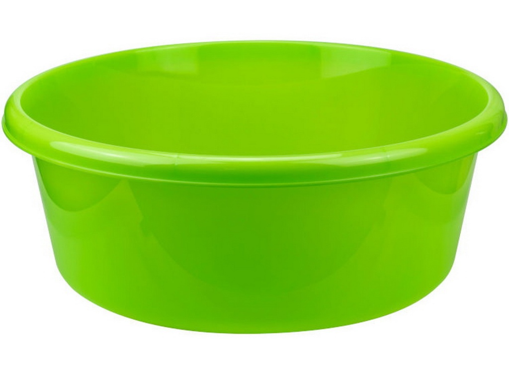 Таз  6л круглый Ярко-зеленый  М2511 *10
