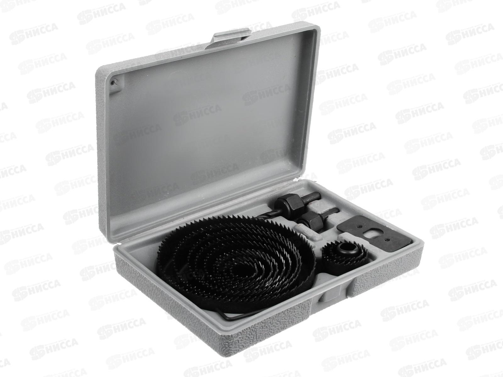 Набор пил ЕРМАК кольцевых 19-127мм 17 предметов  649-081 г *6