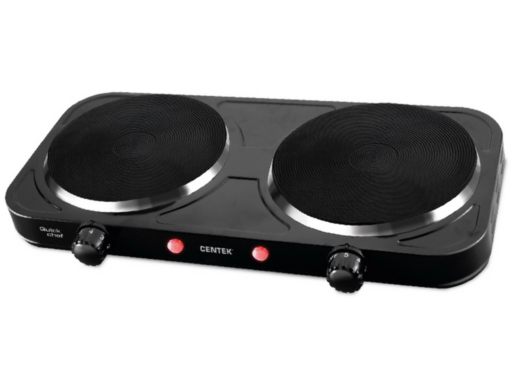 Плита электрическая CT-1507  2 конфорки 155мм 2000Вт черная