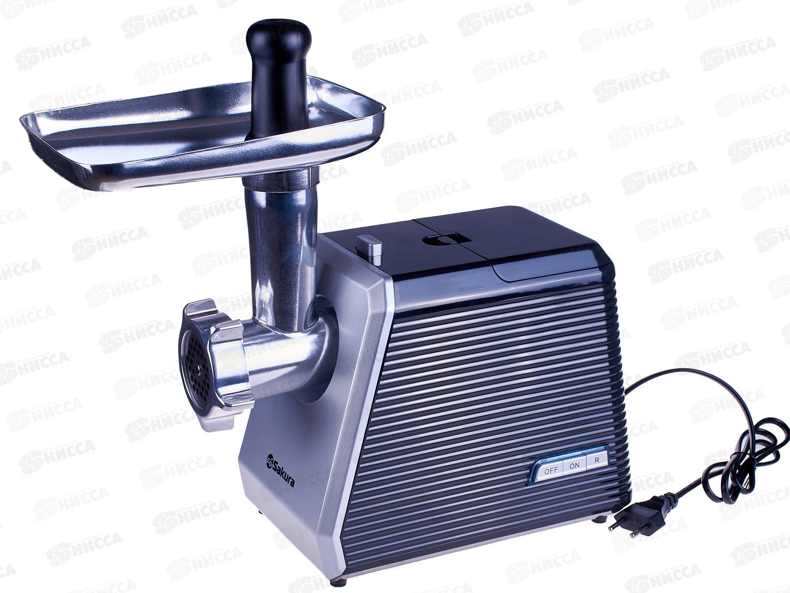 Мясорубка  SA-6424BK 2000Вт реверс+насадки