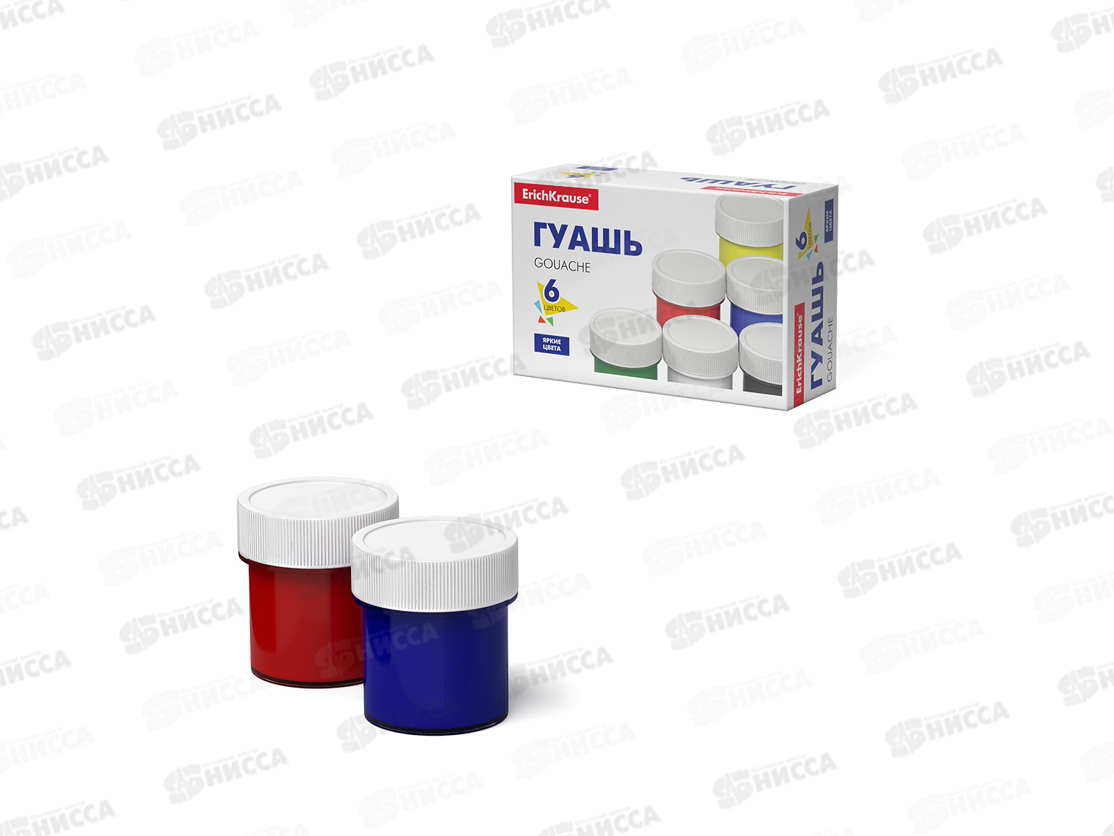 Гуашь EK Basic 6цветов 17мл,  50544*36