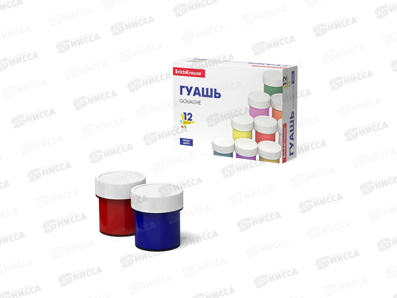 Гуашь художественная EK Basic 12цветов 17мл,  50544*18