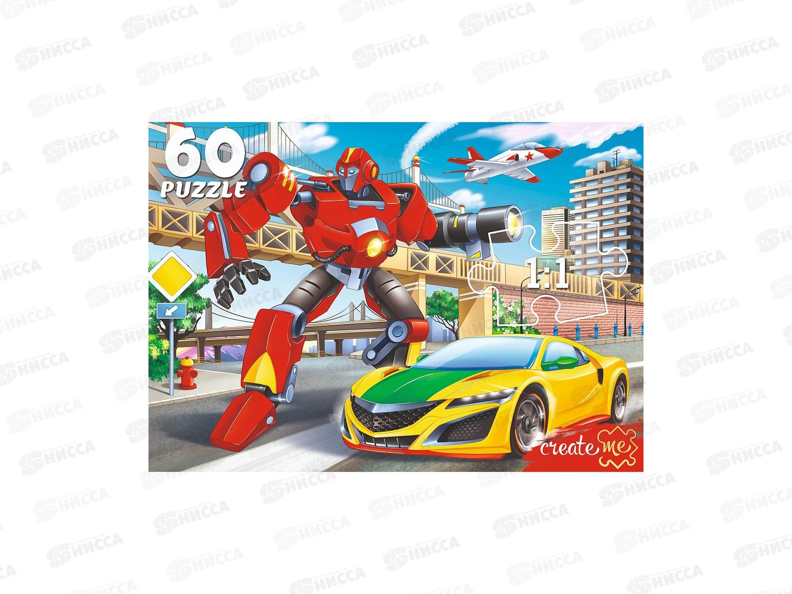 ПАЗЛ 60 элементов Мир трансформеров, ПУ60-7198 *40