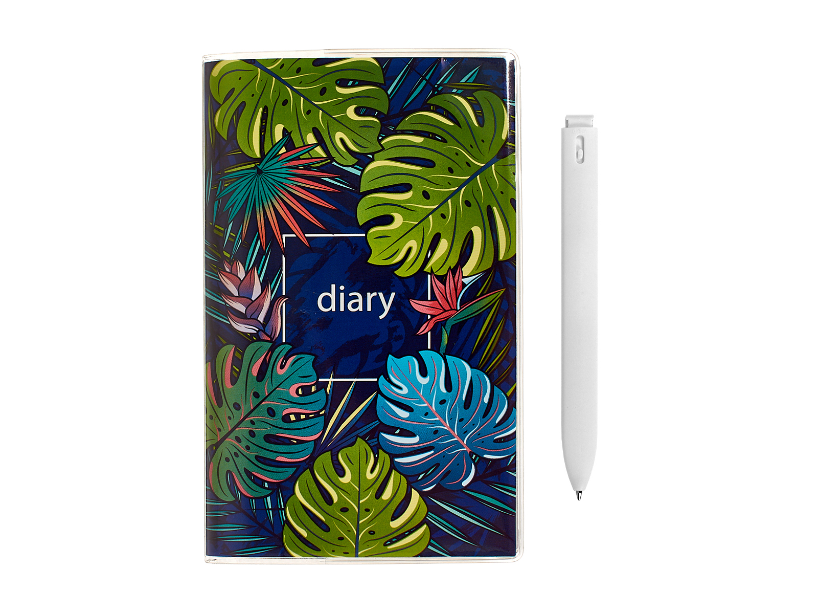 Ежедневник ДПС Листья тропиков, с ручкой, 2528-23*4