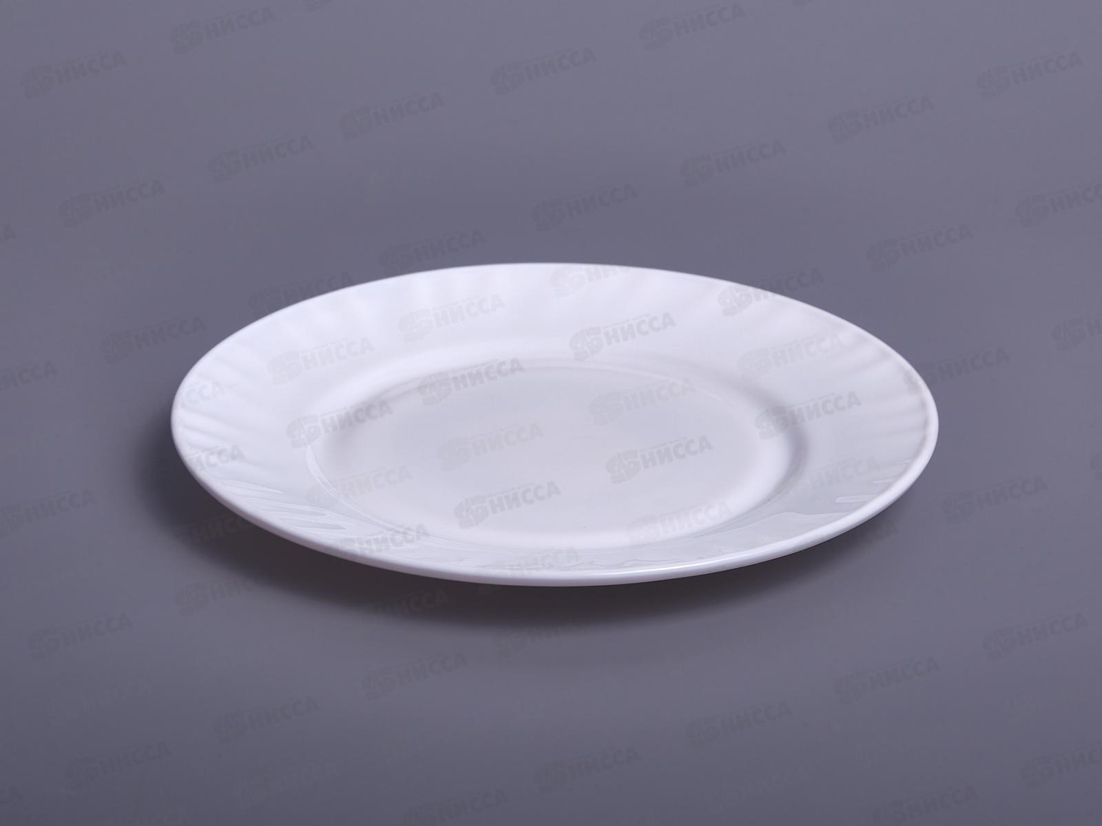Тарелка мелкая гладкий край 18см Белая 1039001