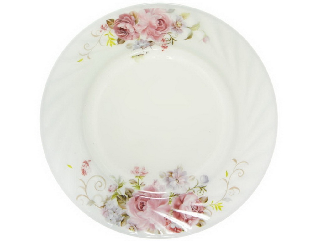 Тарелка мелкая гладкий край 18см Нежный букет 1039003