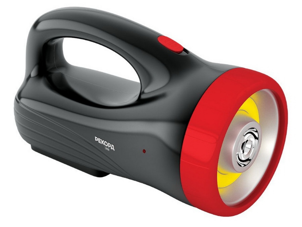 Фонарь РЕКОРД аккумулятор PВ-3200, чёрный   *6/24