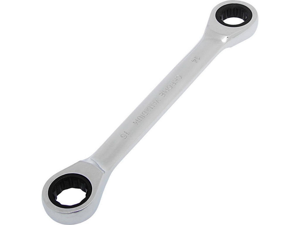 Ключ гаечный накидной трещоточный 14*15мм TUNDRA 2354091