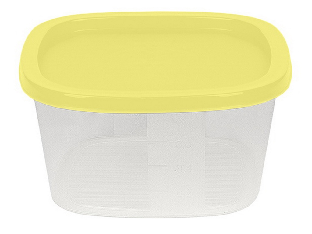 Контейнер СВЧ и заморозки &quotПастель&quot 0,9л квадратный МП *33 ПЦ7228