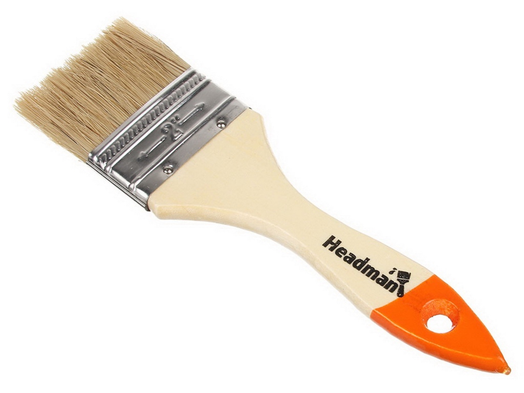 Кисть малярная Headman &quotБейсик&quot 2&quot натуральная щетина 50мм 682-004 г *12