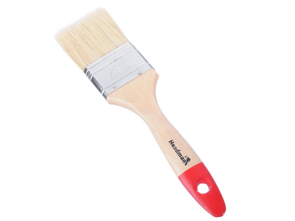 Кисть малярная Headman "Евро" 2" натуральная щетина 50мм 682-082 г *12