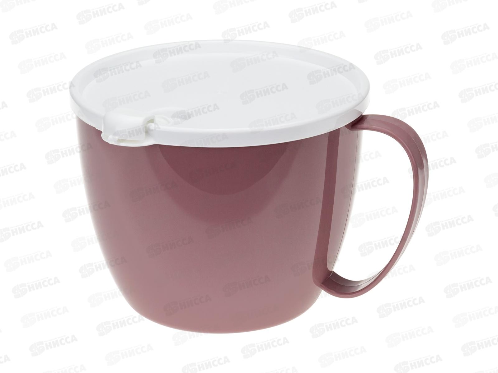 Кружка для супа 0,7л с крышкой Ягодный М1214 *16
