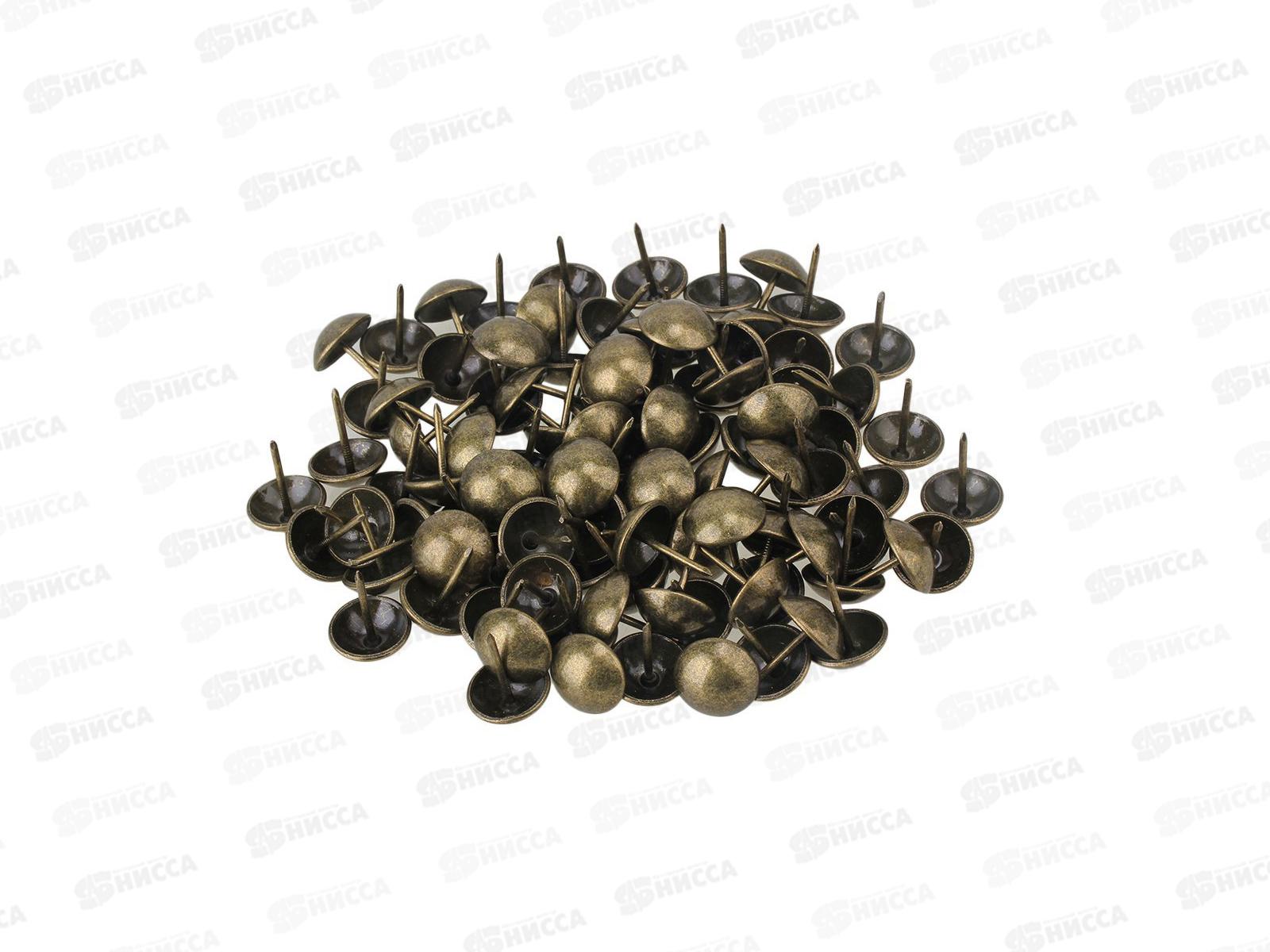 Гвоздь декоративный 1,2х13 бронза 75штук ДГБ-1213    *100   ш