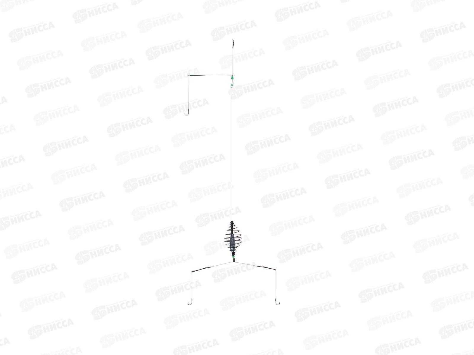 Оснастка донная AZOR FISHING 3 крючка, кормушка 137-039 г