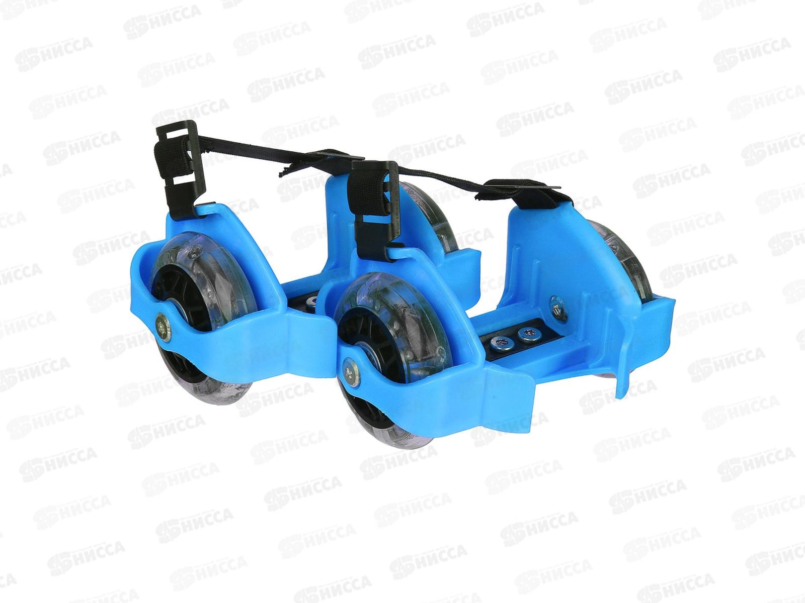 Ролики на пятку с подсветкой 3LED до 80кг зеленый 129-076 г