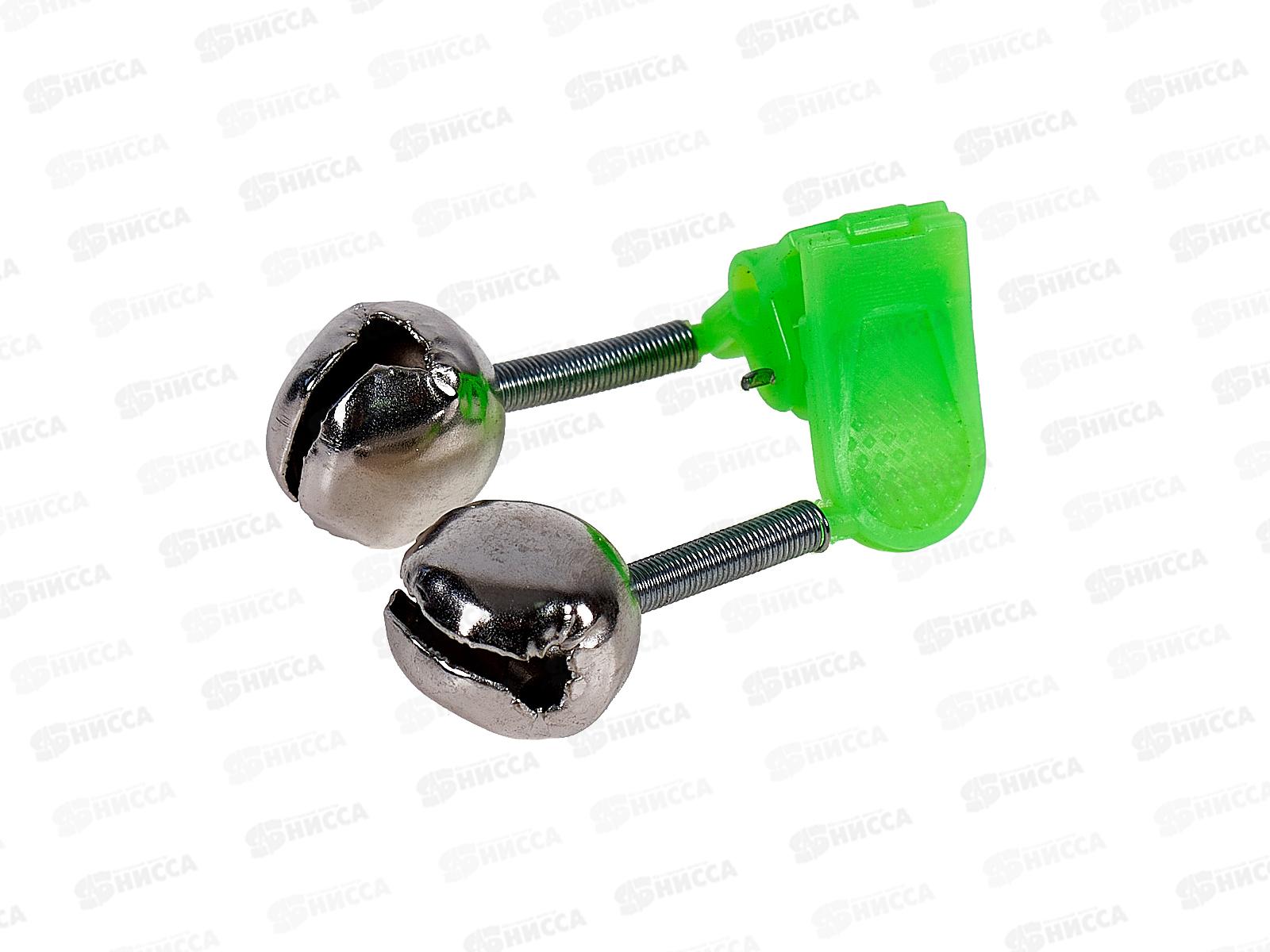 Бубенчик двойной AZOR на клипсе р-S металл 148-061 г