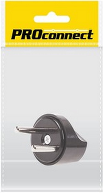 Переходник-адаптер PROconnect &quotПИТЕР&quot черный, в индивидуальной упаковке, 11-1067-9 *50