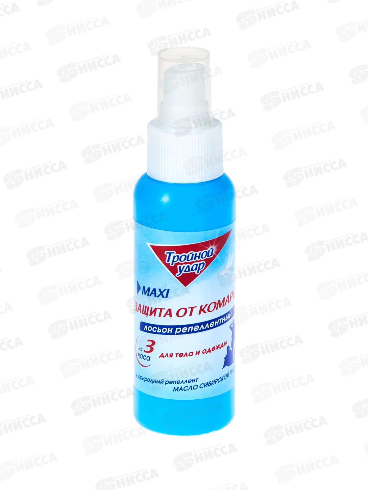 ДОМОВОЙ Лосьон-спрей от комаров Тройной удар 100мл  *36