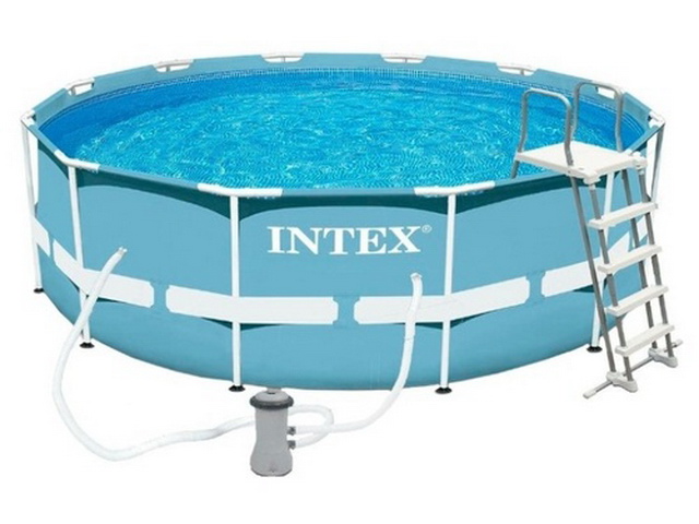Бассейн 26718 (366х122см) каркасный с фильтром, PRISM, INTEX