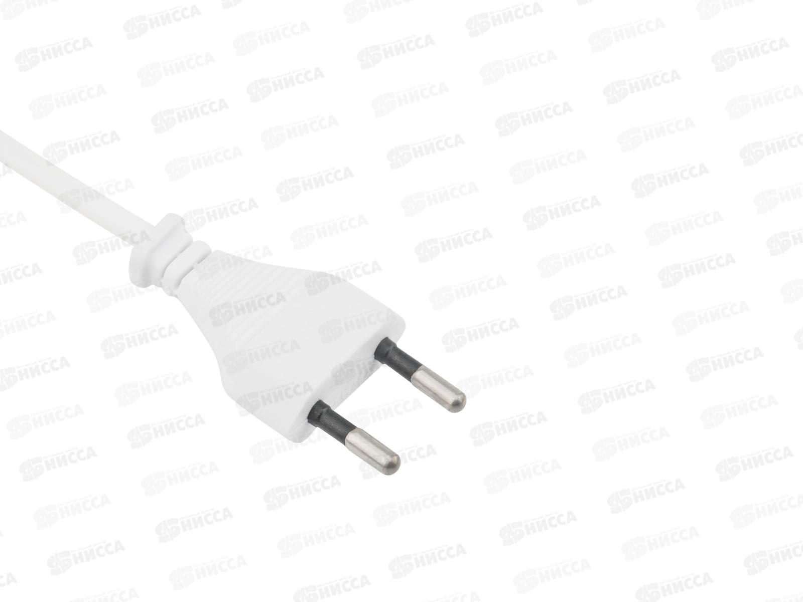 Шнур сетевой с вилкой, 1.5м, белый, 11-1111   *50