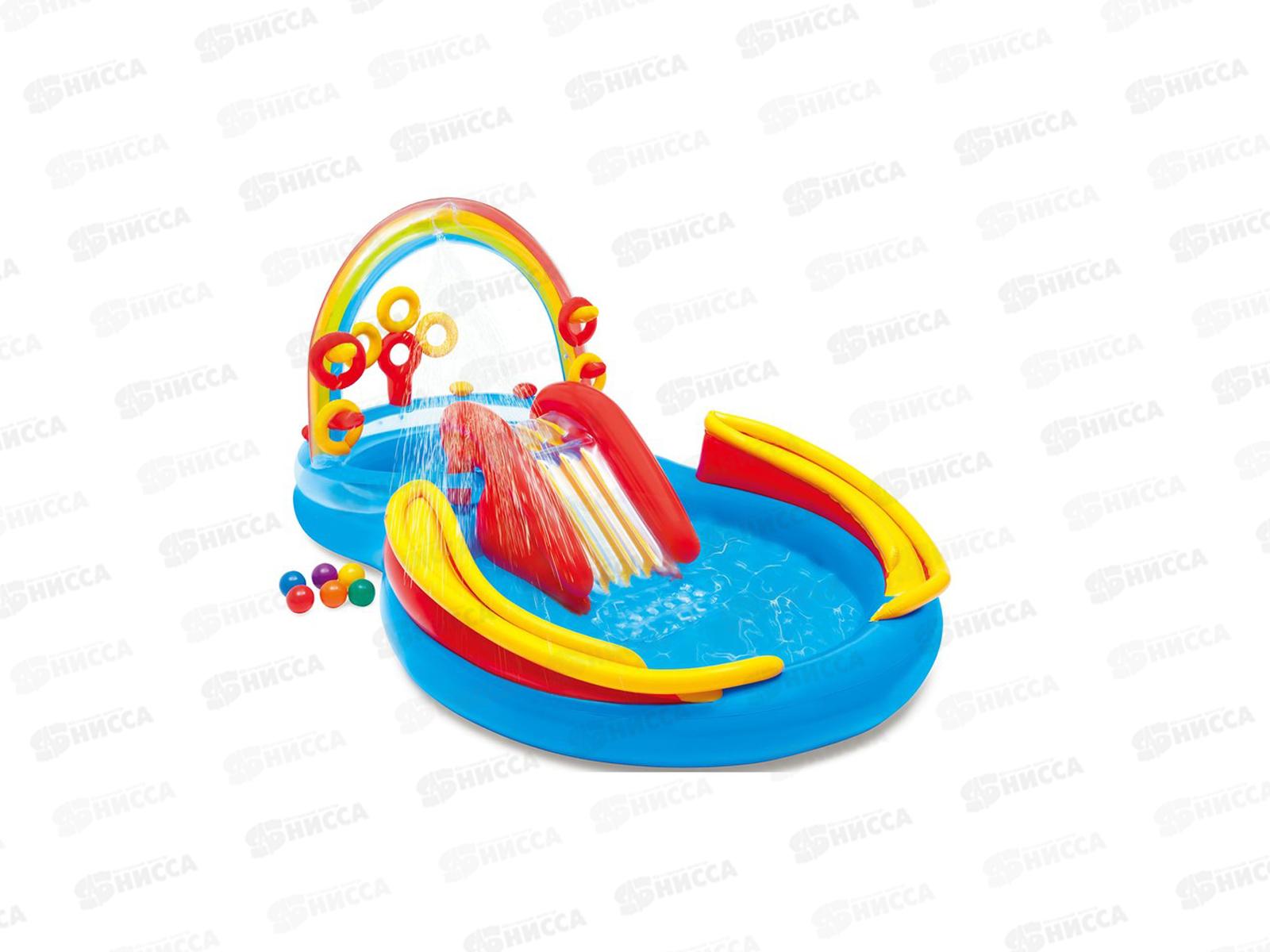 Надувной игровой центр 57453 Радуга (297*193*135см) INTEX