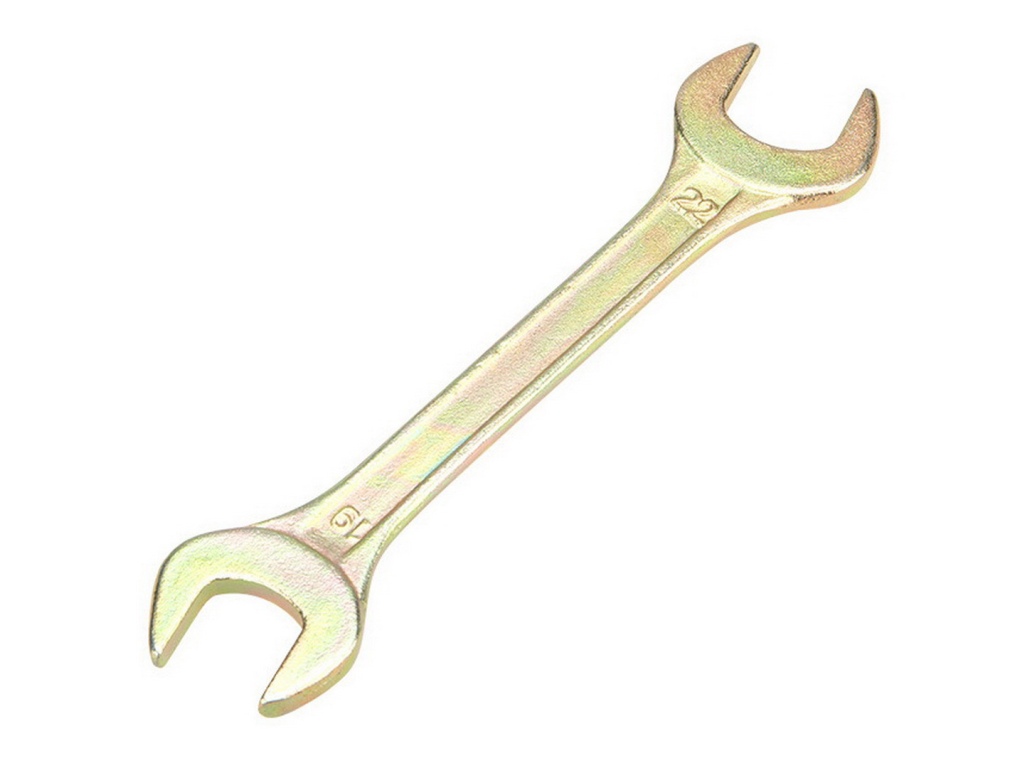 Ключ рожковый 19*22мм Rexant, желтый цинк, 12-5831-2
