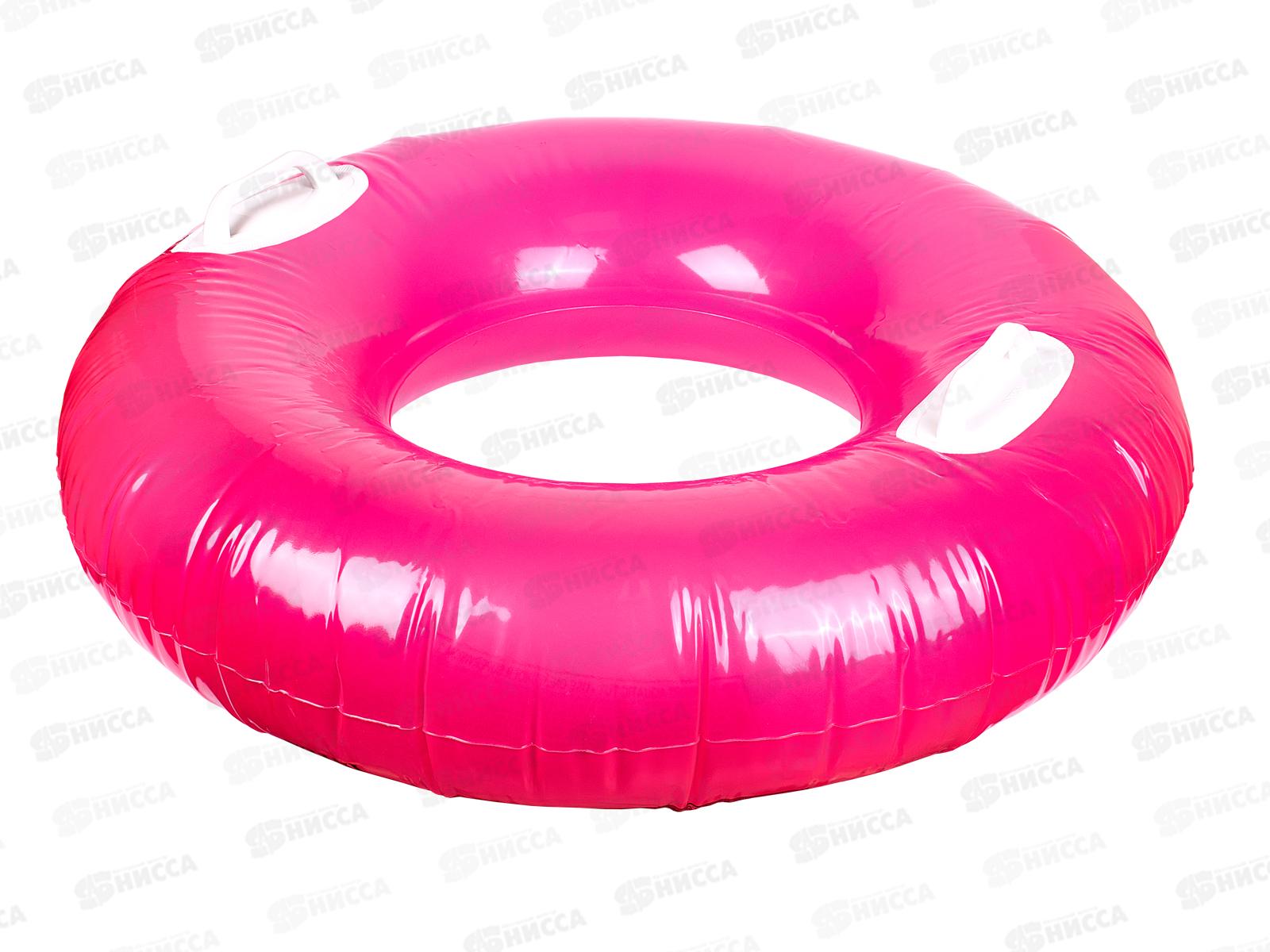 Круг надувной 59258 (76см) Глянцевый с ручками, 3 вида  INTEХ  *24