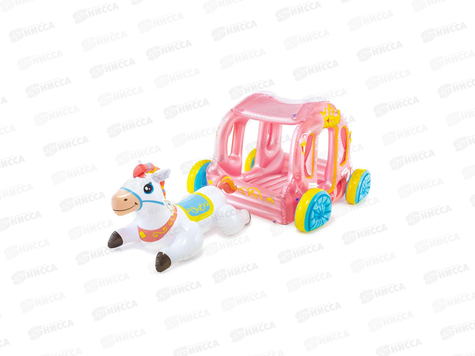 Плот над. 56514 Карета Принцессы (145*135*104см) от 3-х лет INTEX