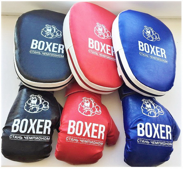 Боксерский набор №7 (лапа и перчатки)/12  21536