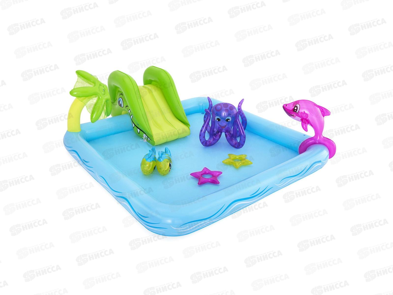 Бассейн 53052 (239*206*86см) 308л Аквариум игровой Bestway *3