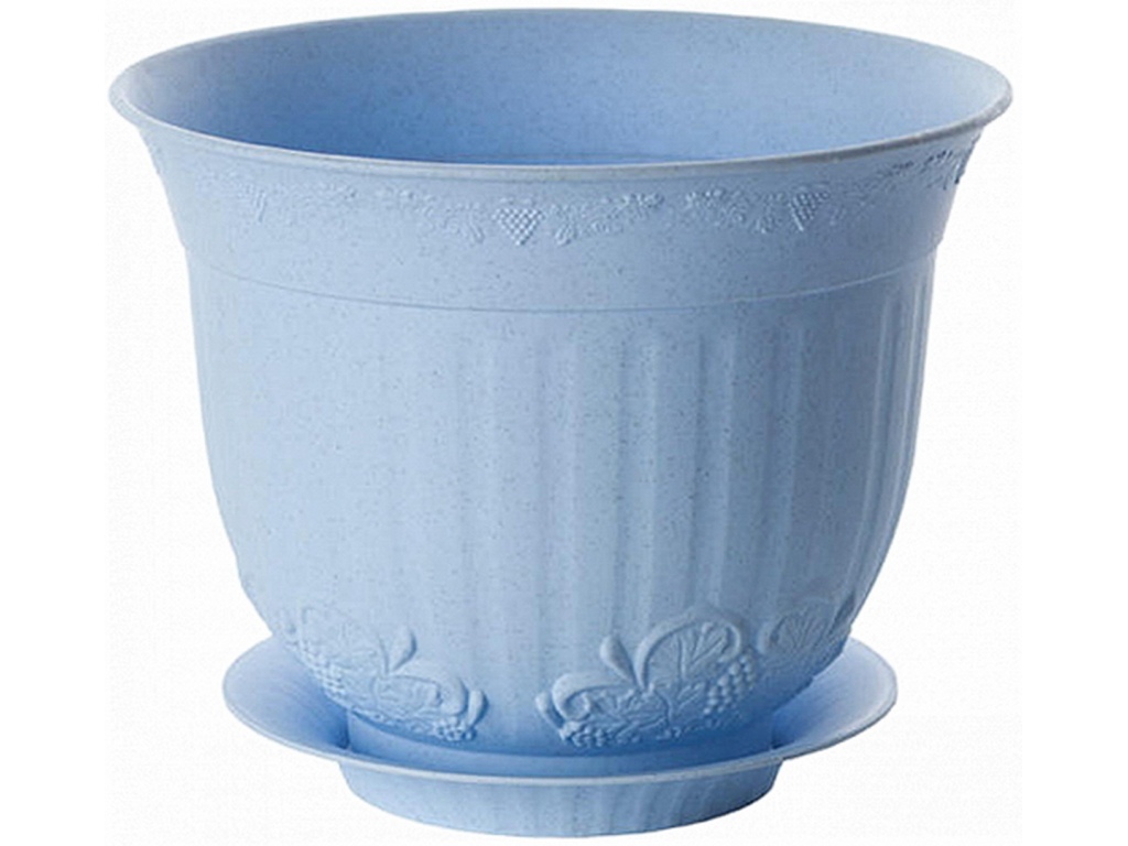 Кашпо Ангара 0,3л голубой Ангарск *20 1149