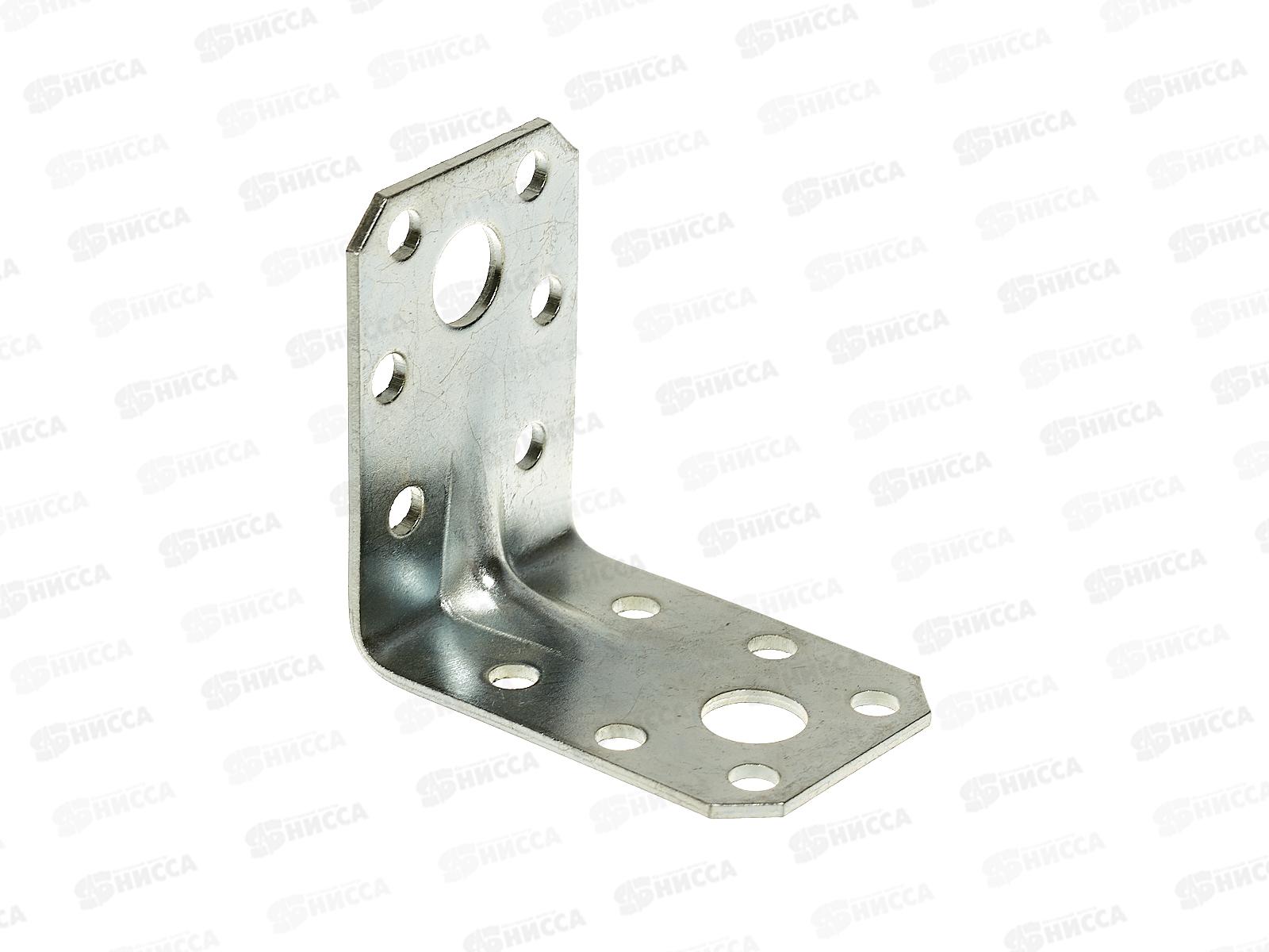 Уголок крепёжный 50*50*35*2.0 усиленный цинк *100