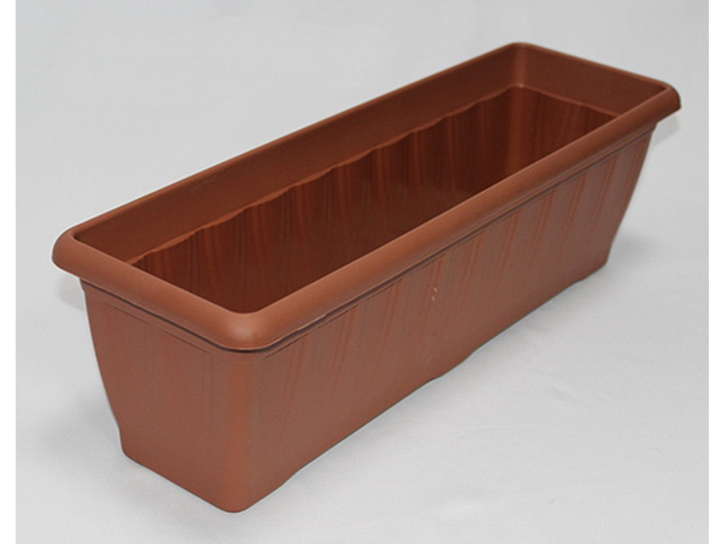 Ящик балконный  11л с дренажной решеткой (705х155х150мм) терракотовый *20