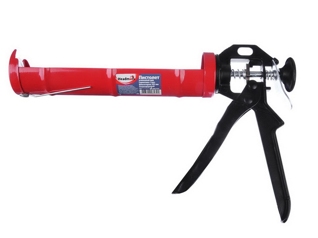 Пистолет для герметика с металическим фиксатором 225мм Headman 684-014 г *20