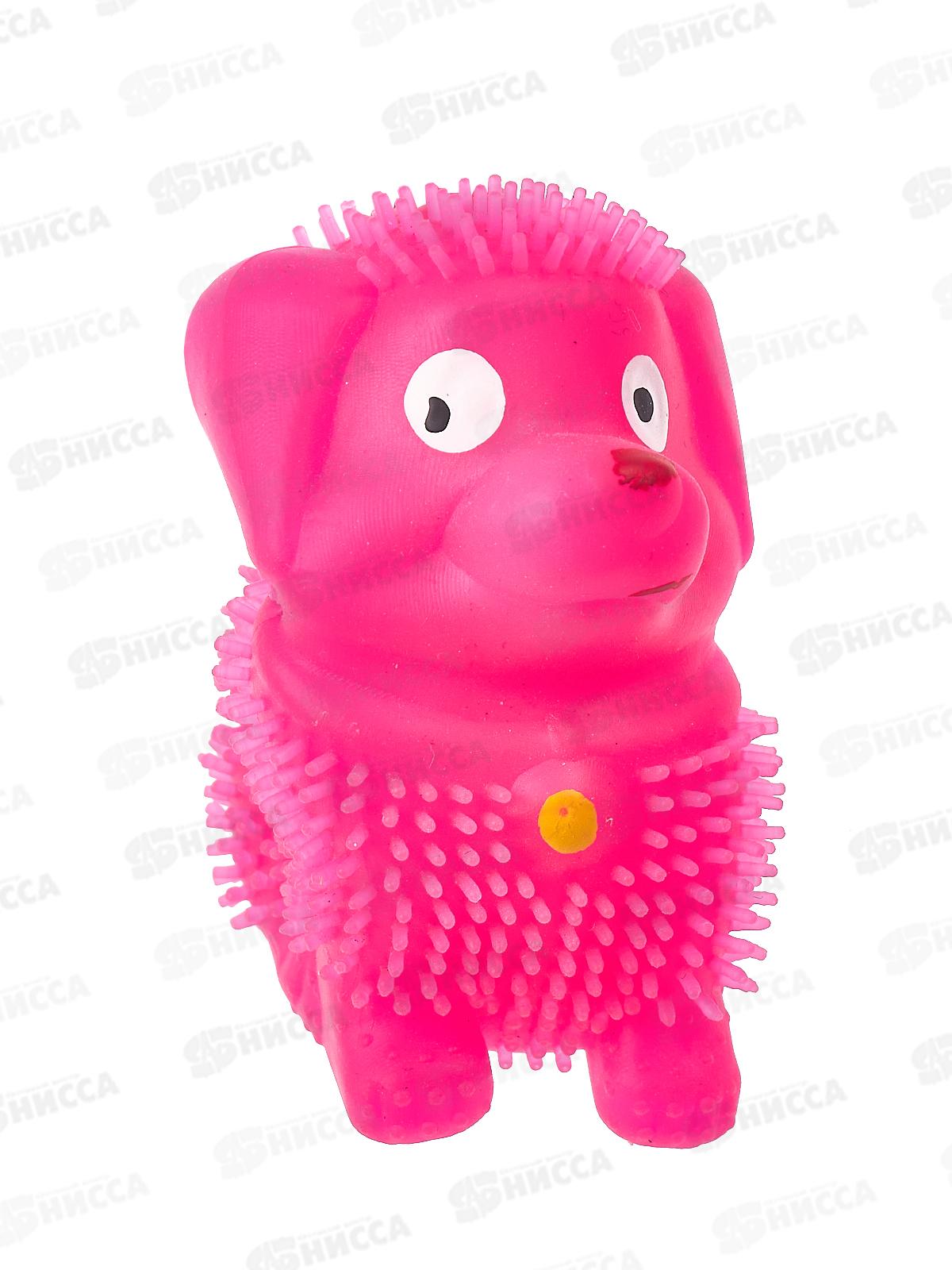 Мяч на резинке Собачка свет 1839-56/1839-55 *24/576  Б