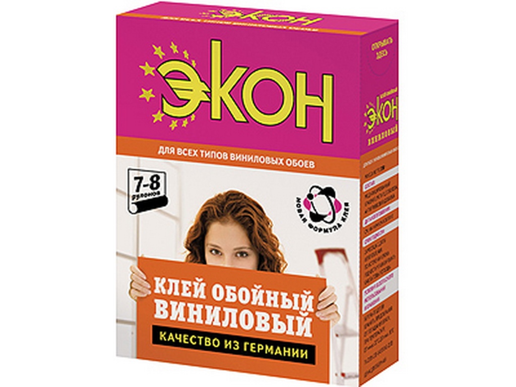 Клей обойный ЭКОН виниловый, 200г, 1312333   *24