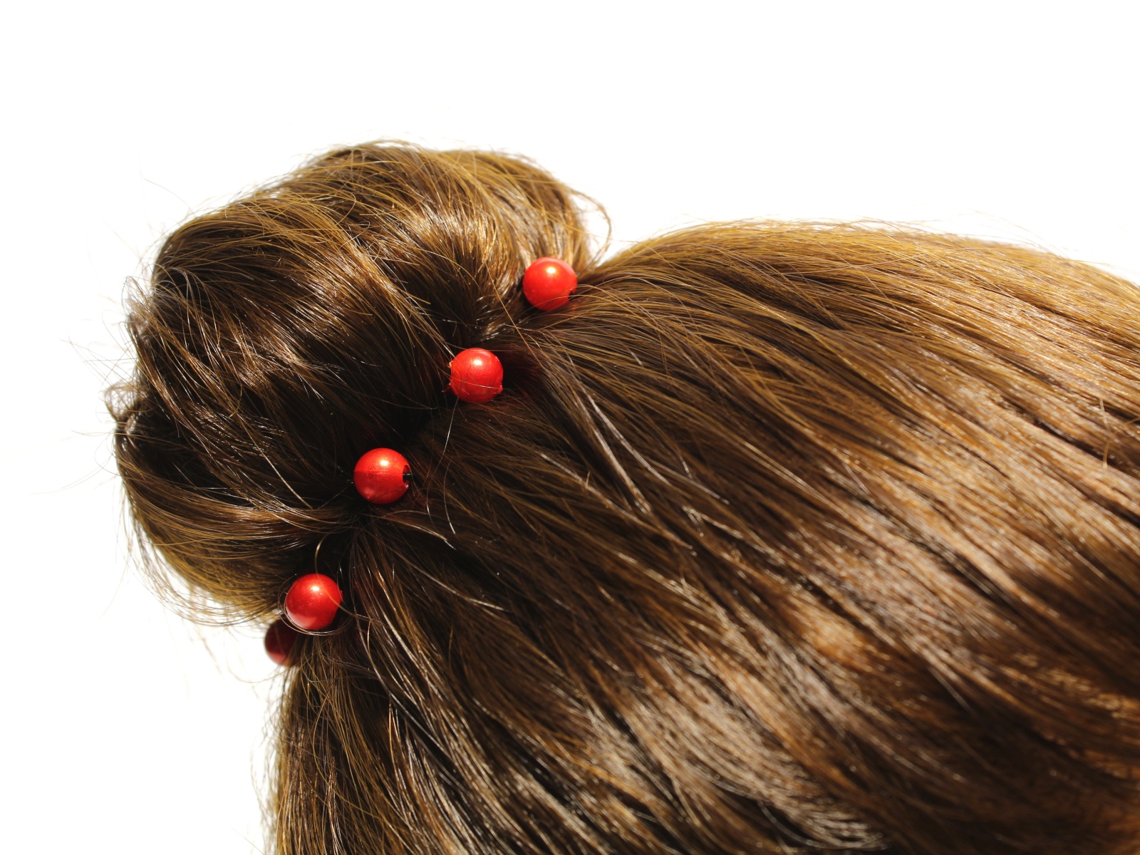 Шпилька для волос с бусинкой 6,5см уп-50шт 049938 *10  Б