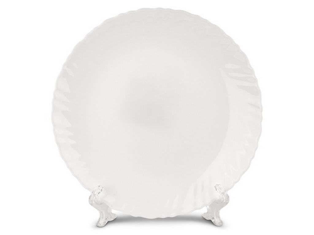 Тарелка плоская круглая 22см (6/72) 100бел-твч8,5