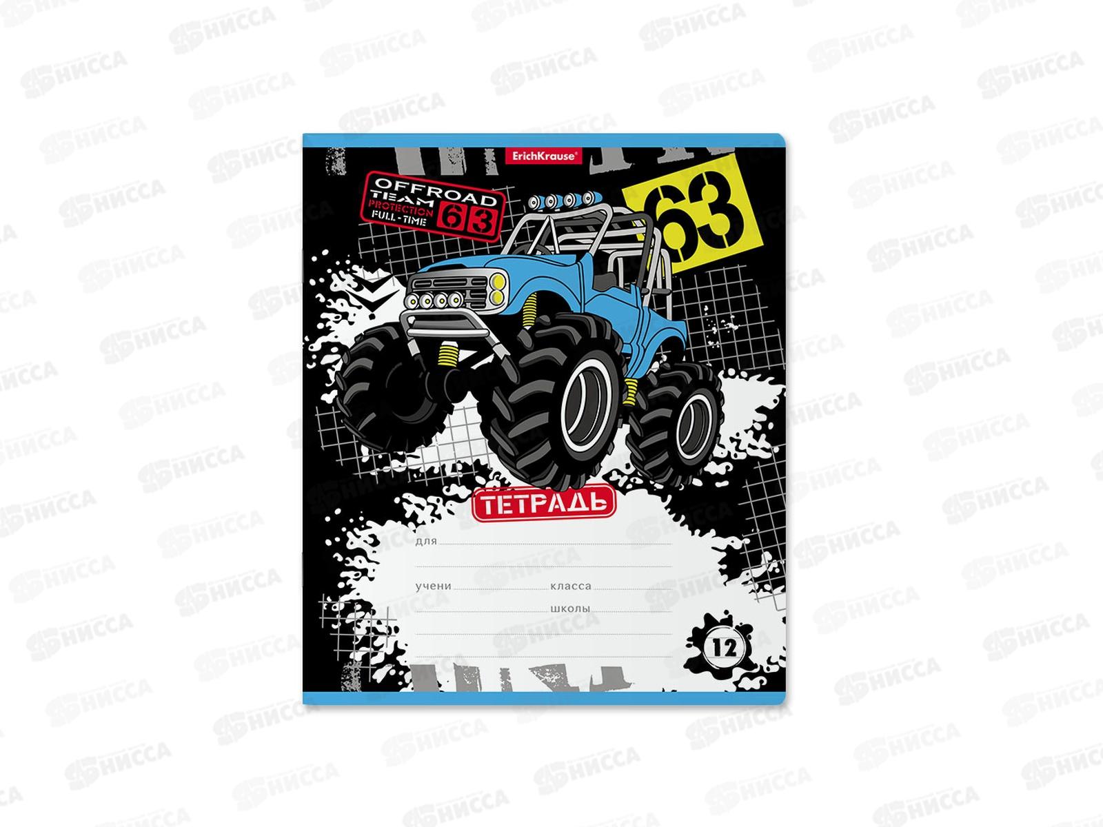 Тетрадь 12листов линейка ПОЛИ Track Car 48817 *10/280