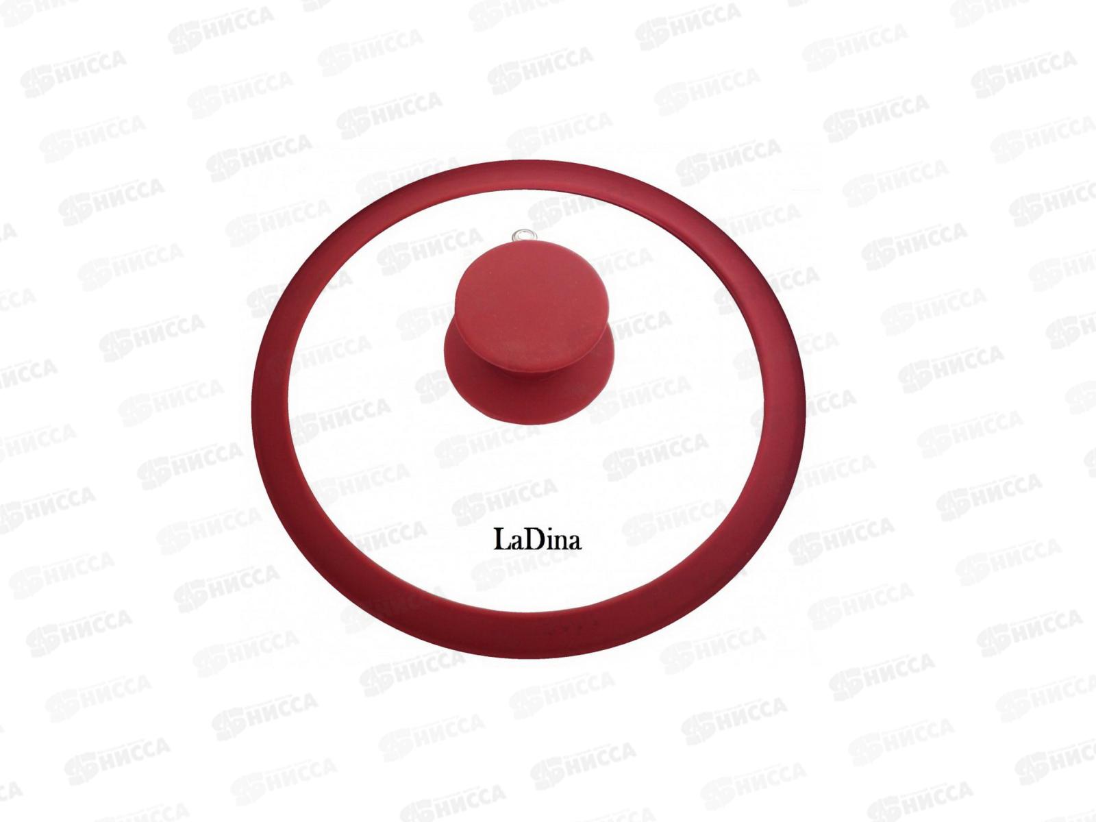 Крышка стеклянная Д 20см силиконовый ободок,ручка,пароотвод 90020