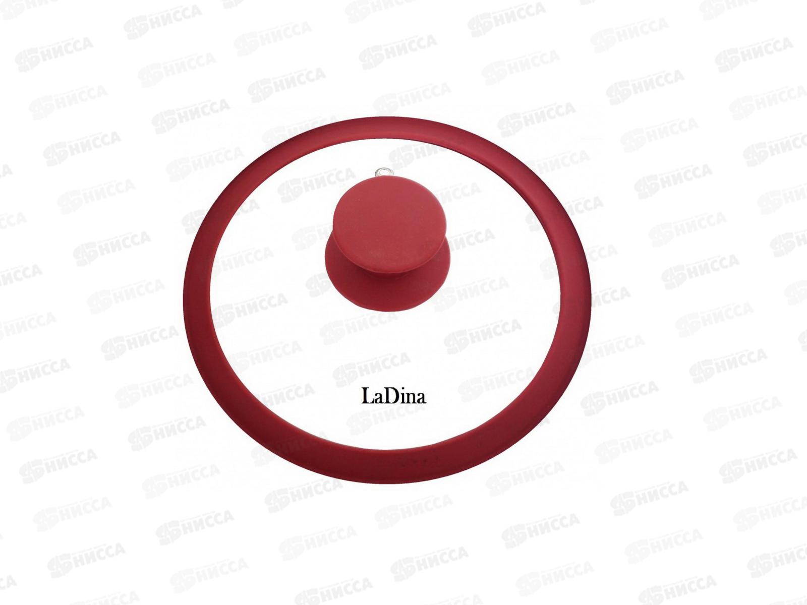 Крышка стекло Д 24см силиконовый ободок,ручка,пароотвод 90024